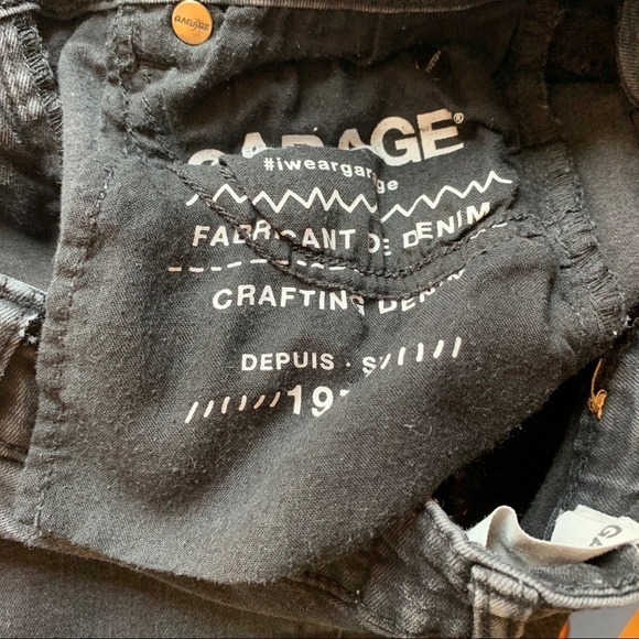 🔥Garage Distressed  Short MidRise Skinny Jeans 01 - Picture 9 of 10